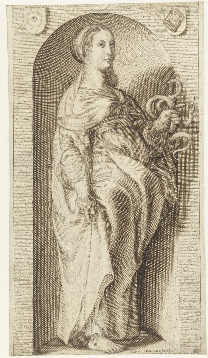 Prudentia by Jozua Breckerveld, drawing, 1658