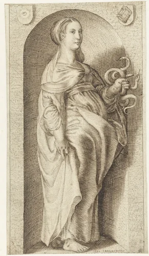 Prudentia by Jozua Breckerveld, drawing, 1658