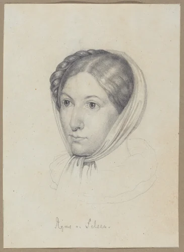 Agnes von Felsen by Wilhelm von Kügelgen, drawing, 1817-1827