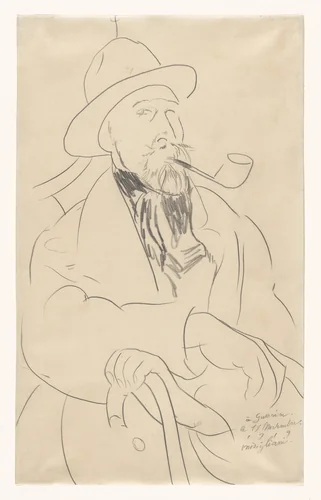 Charles Guérin by Amedeo Modigliani, drawing, 1919