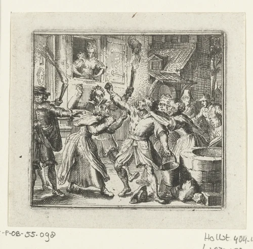 Illustratie voor de Decamerone van Boccaccio by Romeyn de Hooghe, print, 1697