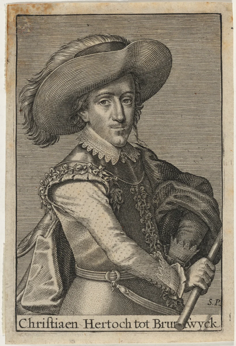 Christian, Duke of Brunswick by Simon van de Passe, print, 1595-1647