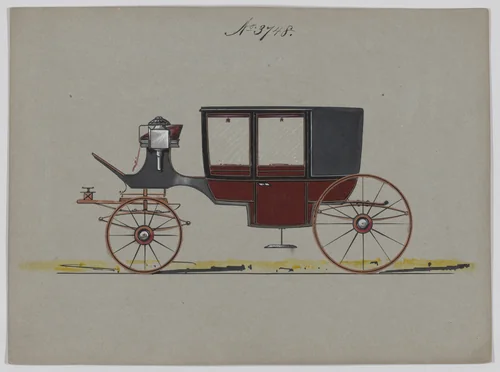 Coach #3748 by Brewster & Co., drawing, 1882