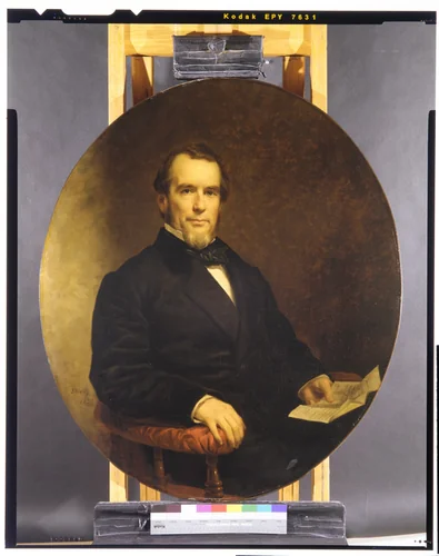 Andrew Varick Stout by Charles Loring Elliott, artwork, 1859