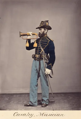 Cavalry, Musician by Oliver Willard, photograph, 1866
