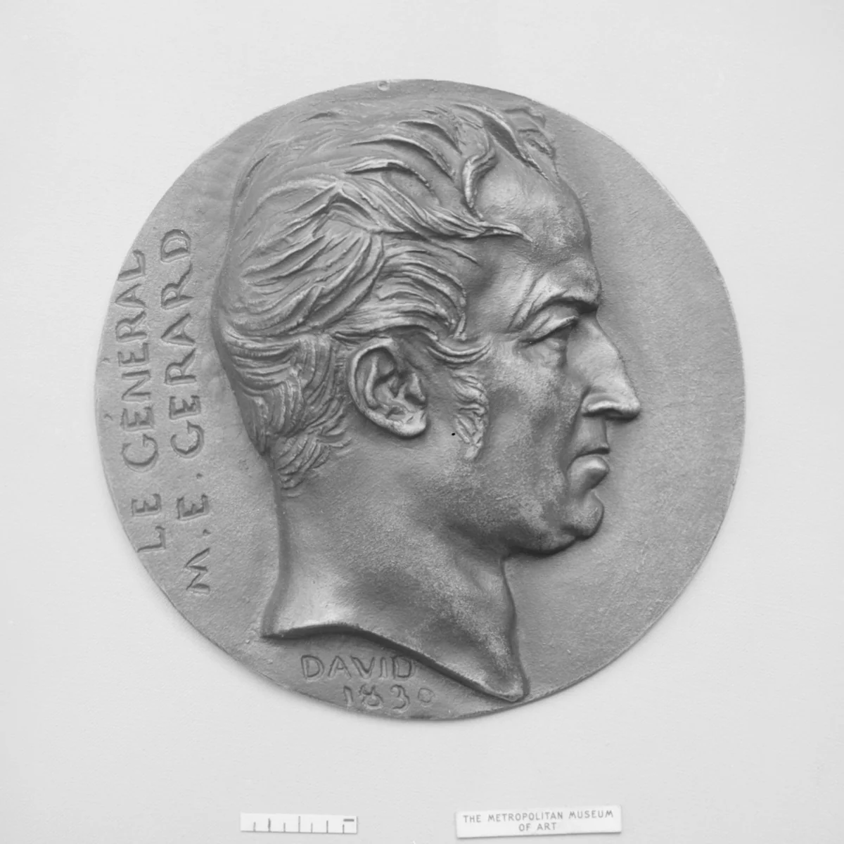 Maurice Etienne Comte de Gerard, (1773–1852), Marshal of France by Pierre-Jean David d'Angers, metalwork, 1830