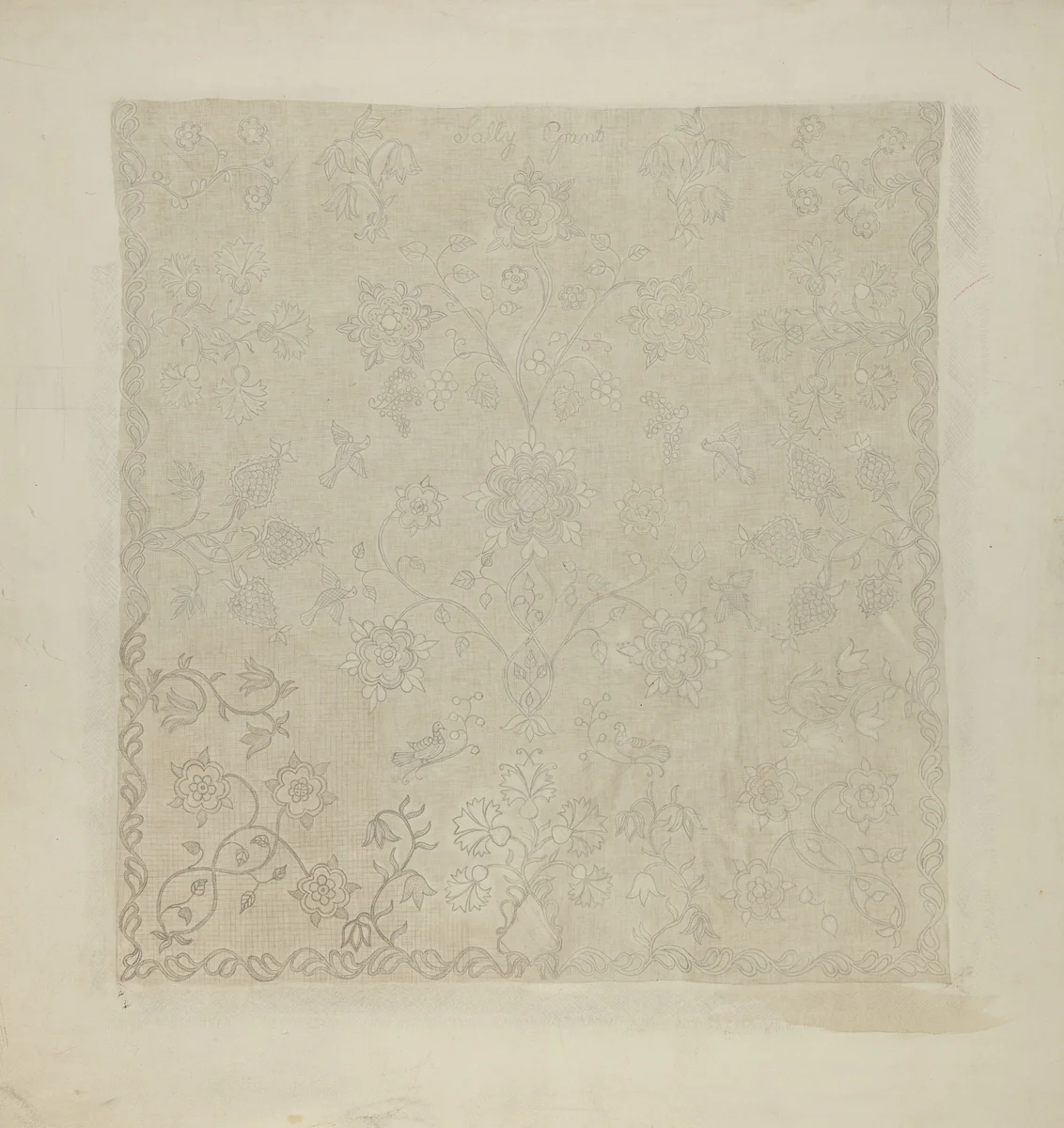 Bedspread by American 20th Century, index of american design, 1935-1942