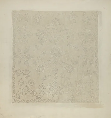 Bedspread by American 20th Century, index of american design, 1935-1942