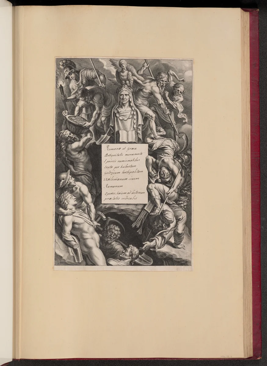 Title Page for Hubert Goltzius, Romanae et Graecae Antiqvitatis Monvmenta (Opera Omnia, I) by Cornelis Galle
Peter Paul Rubens, print, 1645