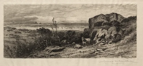 At Marblehead Neck by James David Smillie, print, 1883