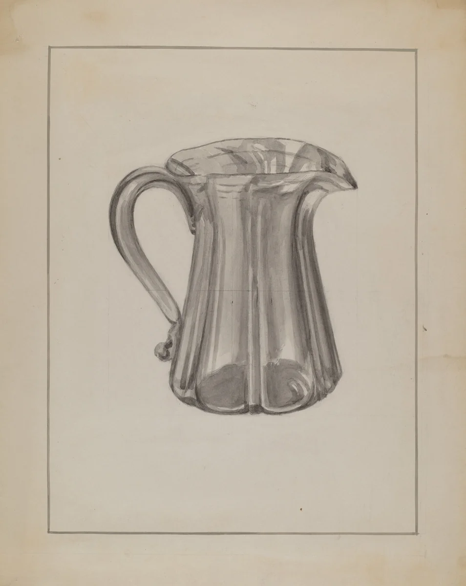 Pitcher by Marcus Moran, index of american design, 1936
