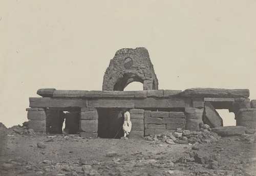 Temple D'amada by Maxime Du Camp, photograph, 1849