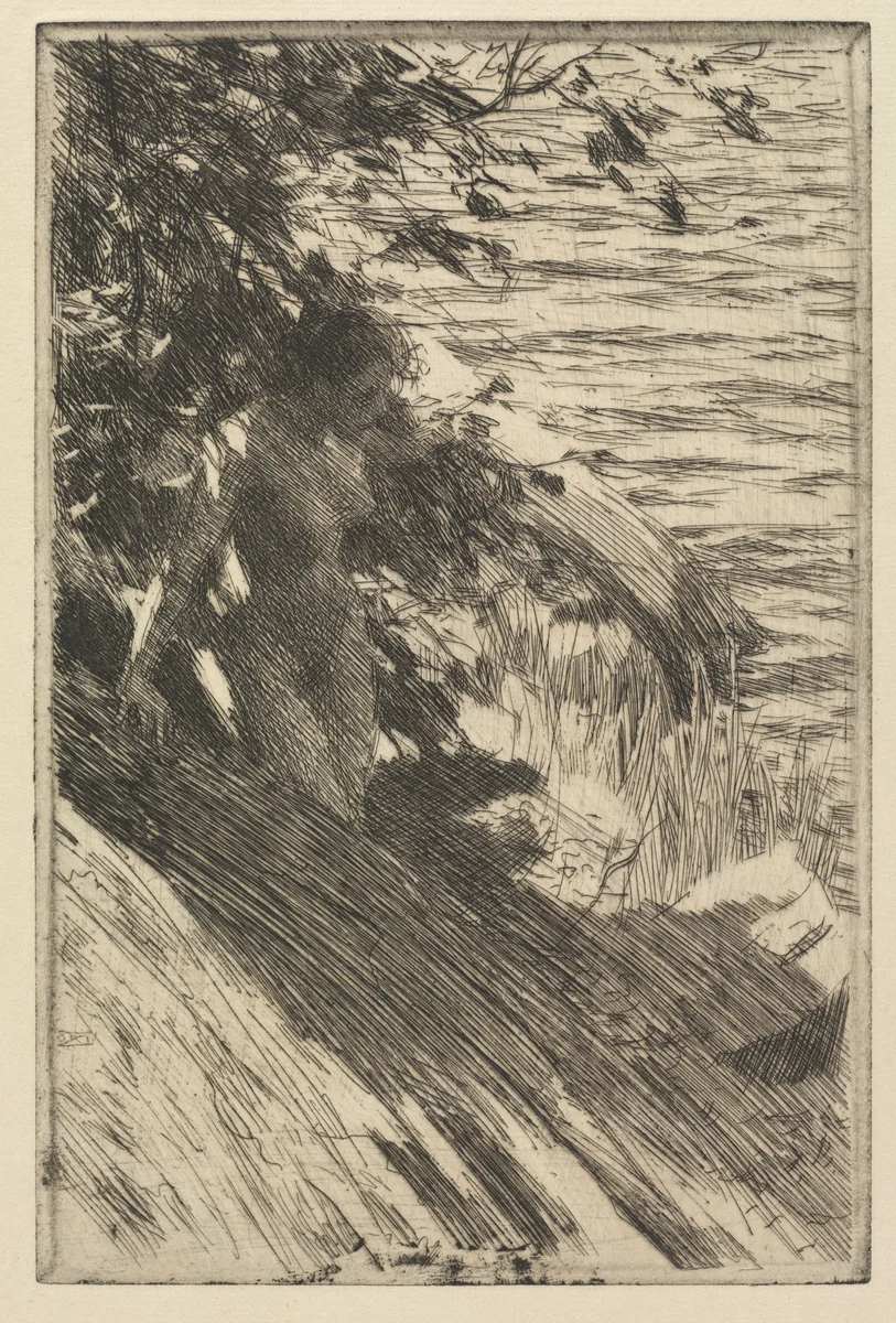 The Great Bather by Anders Zorn, print, 1895