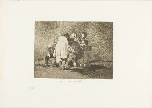 There Was Nothing to be Done and He Died, plate 53 from The Disasters of War by Francisco José de Goya, print, 1812-1815