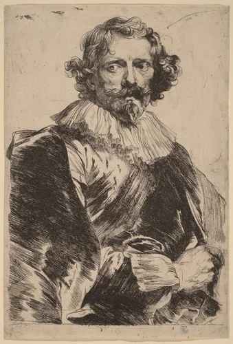 Lucas Vorsterman by Anthony van Dyck, print, 1626-1641