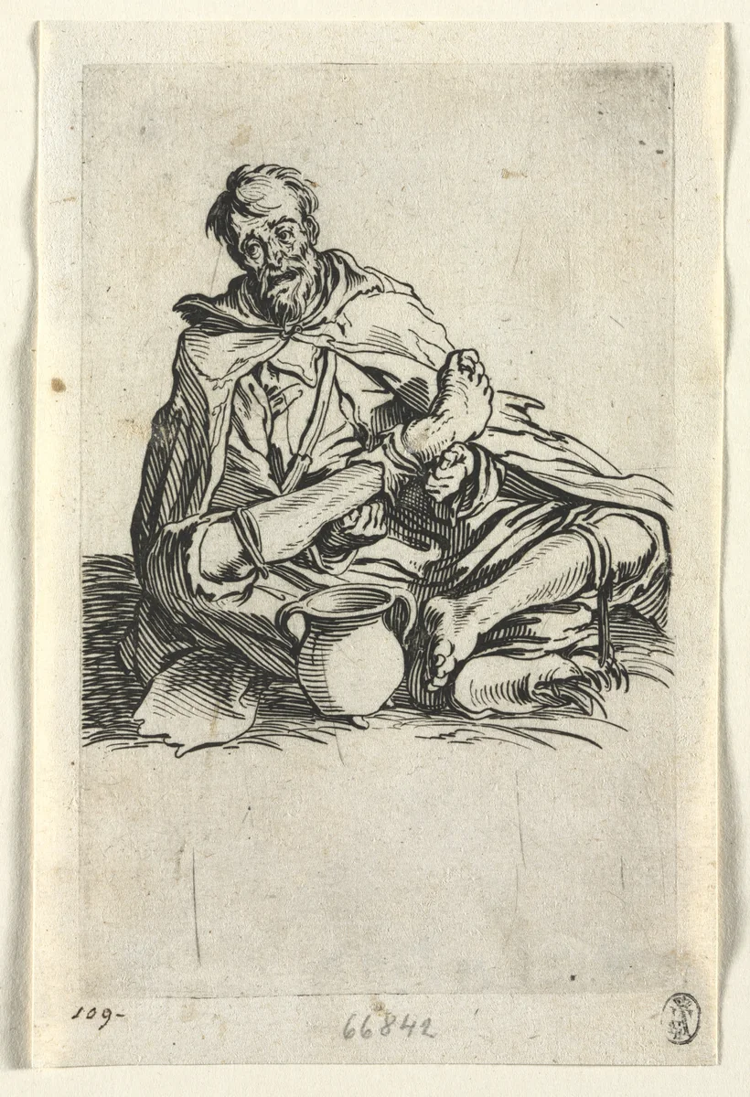 The Beggars: Malingerer by Jacques Callot, print, 1619-1627