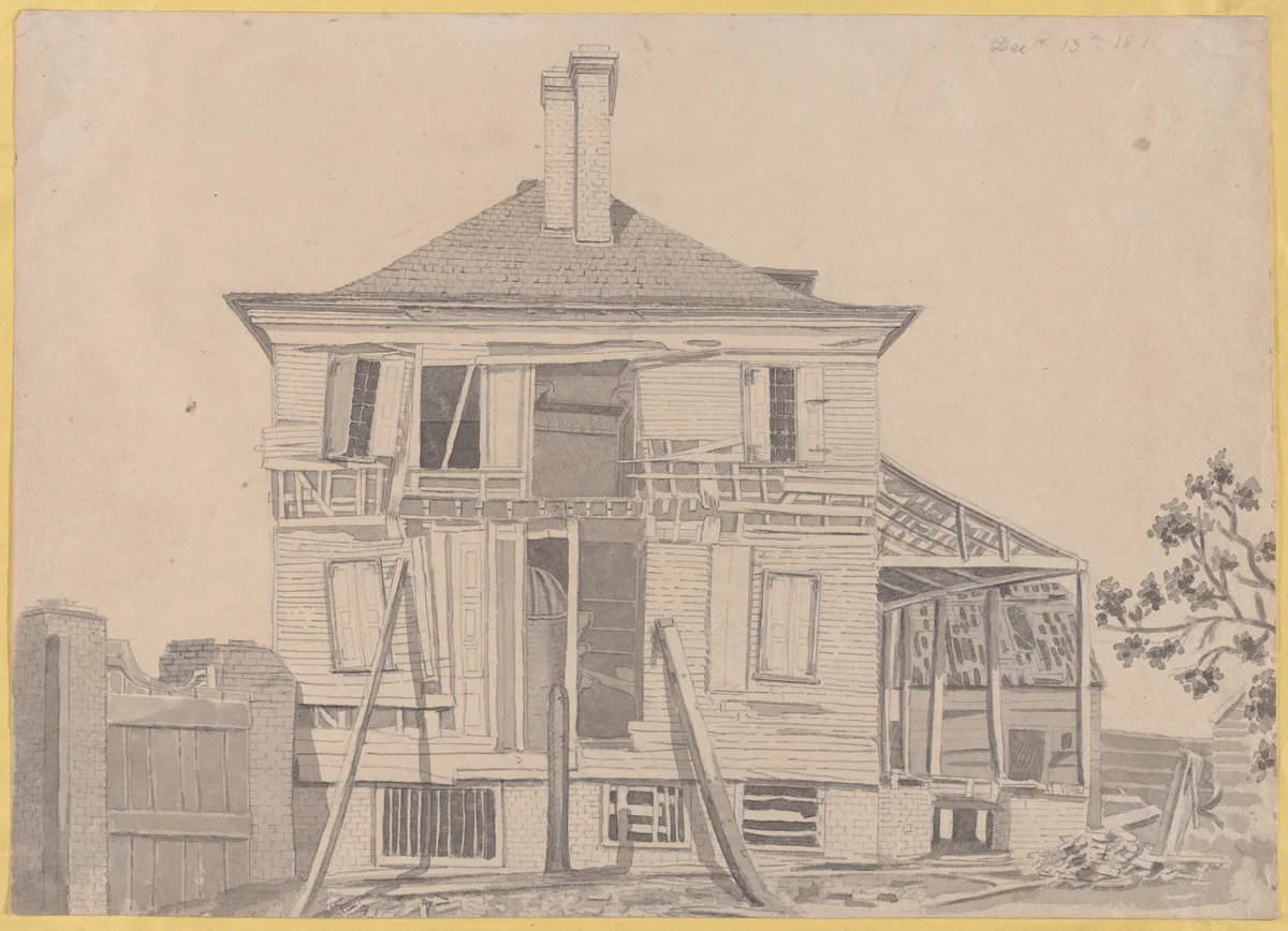 Dilapidated House by anonymous, drawing, 1811