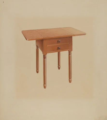 Shaker Table by Alfred H. Smith, index of american design, 1938