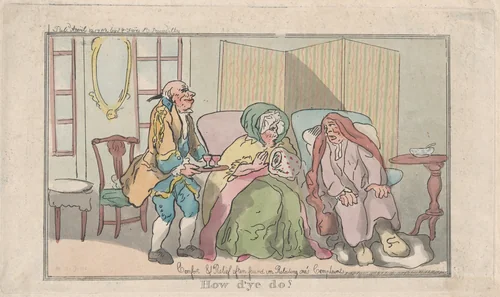 How d'ye do? by Thomas Rowlandson, print, 1792
