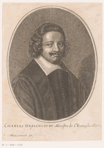 Portret van Charles Drelincourt by anonymous, print, 1630-1668