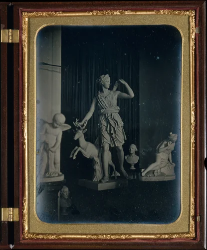 Sculpture Gallery, Boston Athenaeum by Southworth and Hawes, photograph, 1853-1857