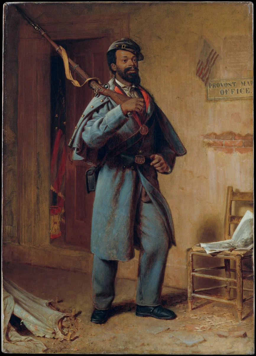 A Bit of War History: The Recruit by Thomas Waterman Wood, artwork, 1866