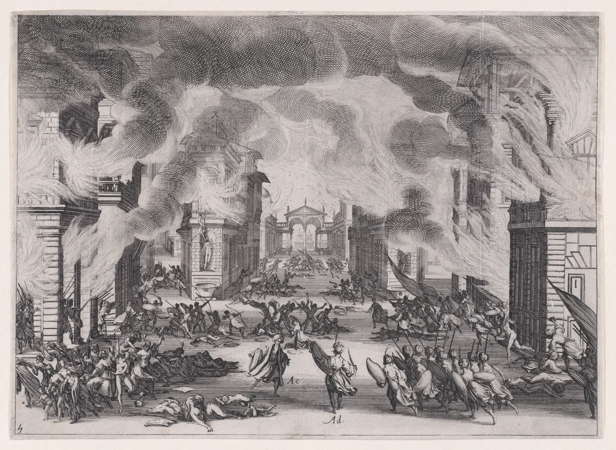 Soliman, 5e Acte, from "Soliman" by Jacques Callot, print, 1620