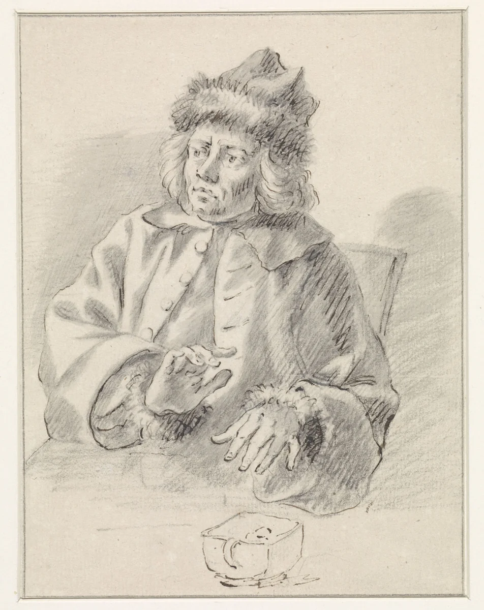 Portret van Jurriaan Buttner by John Greenwood, drawing, 1737-1792
