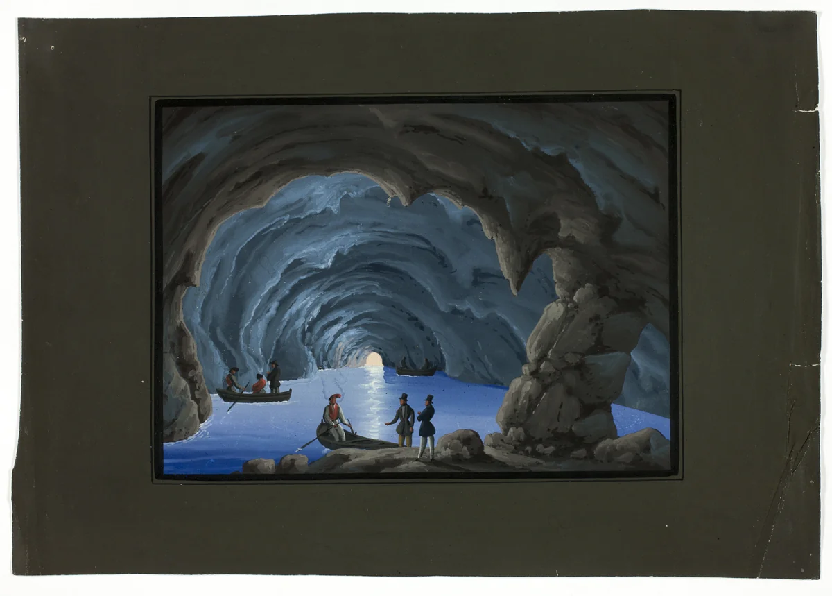 Grotto Scene by Unknown Artist, painting, 1800-1899
