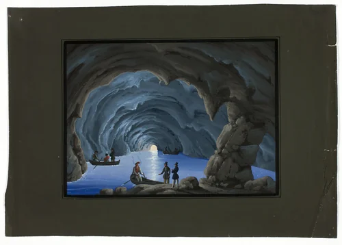 Grotto Scene by Unknown Artist, painting, 1800-1899