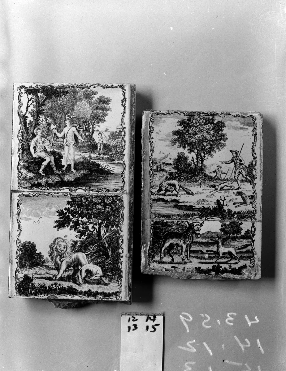 Tile by Guy Green, artwork, 1771-1776