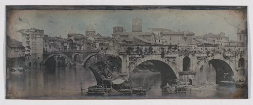 Ponte Rotto (Pons Aemilius), Rome (31. Rome. 1842. Ponte Rotto.) by Joseph-Philibert Girault de Prangey, photograph, 1842