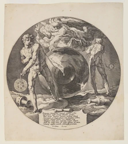 Title Page, plate 1, from Creation of the World by Jan Harmensz. Muller, print, 1590