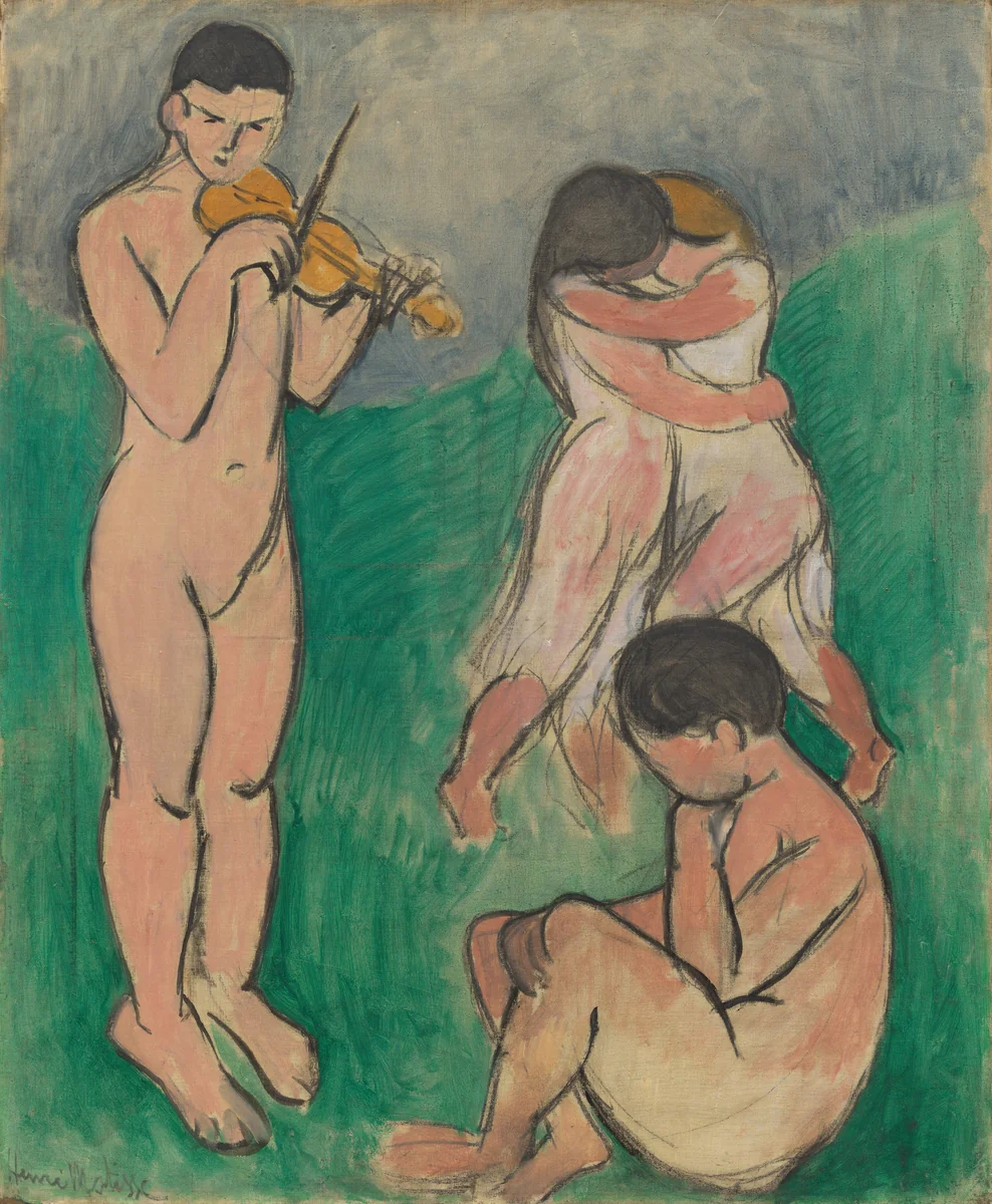 Music (Sketch) by Henri Matisse, painting, 1907
