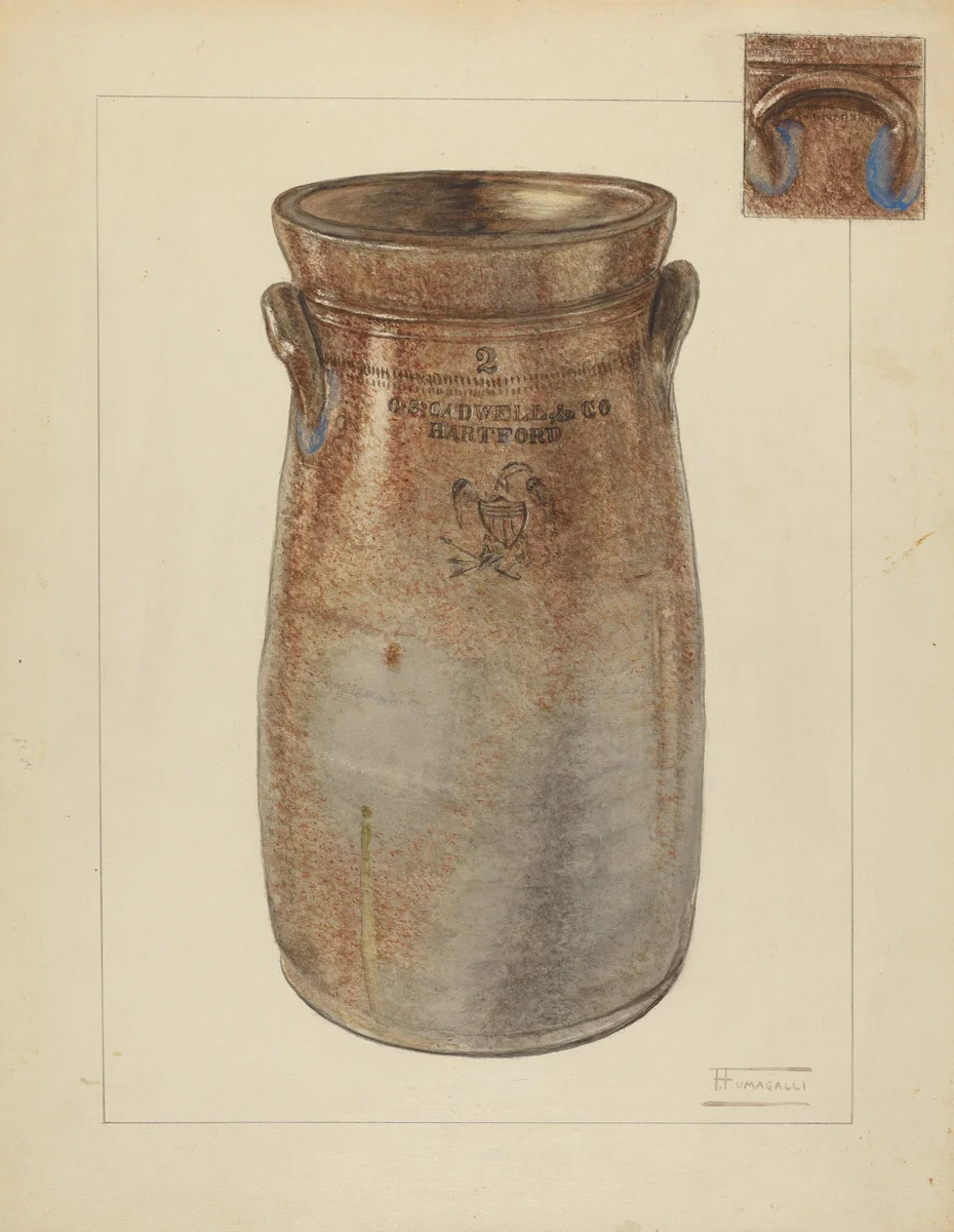 Churn by Frank Fumagalli, index of american design, 1935-1942