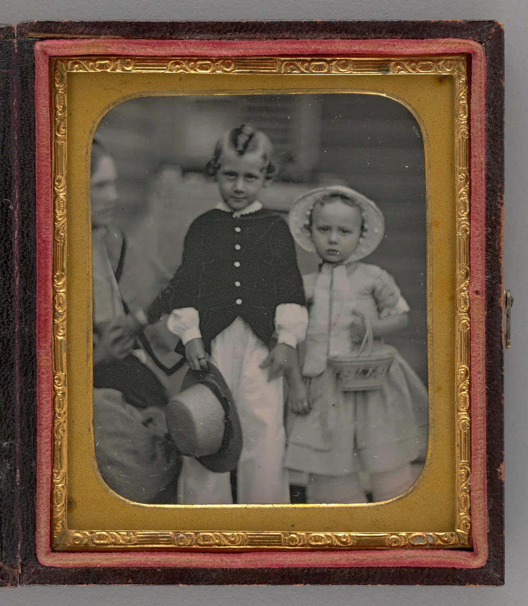 Untitled (Portrait of a Boy and Girl) by Unknown maker, other, 1855