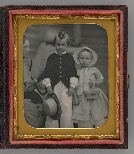 Untitled (Portrait of a Boy and Girl) by Unknown maker, other, 1855
