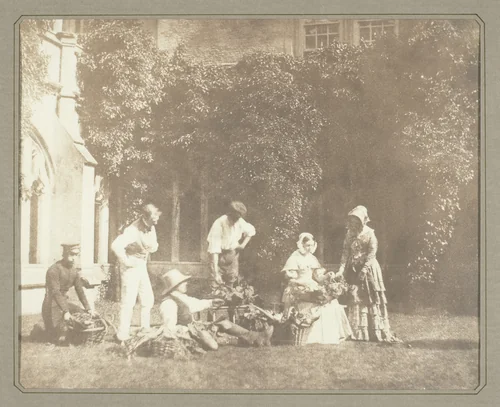 The Fruit Sellers by William Henry Fox Talbot, photograph, 1837-1850