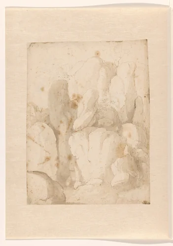 Rotsformaties by Bartolommeo, drawing, 1485-1517