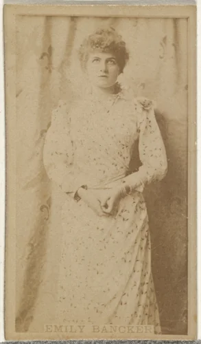 Emily Bancker, from the Actors and Actresses series (N145-8) issued by Duke Sons & Co. to promote Duke Cigarettes by W. Duke, Sons & Co., photograph, 1890-1895