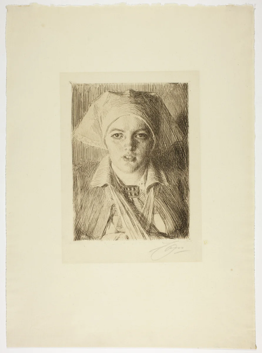 Gulli II by Anders Zorn, print, 1918