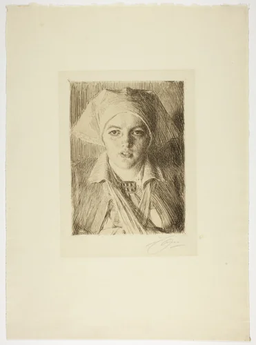Gulli II by Anders Zorn, print, 1918