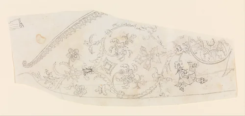Design for the Decoration of a Gun Stock by Nicolas Noël Boutet, drawing, 1770-1830