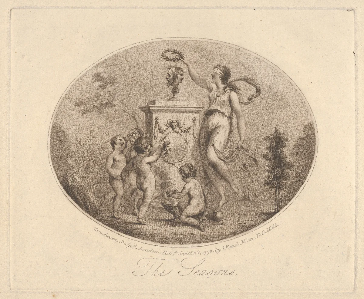 The Seasons by Benedictus Antonio van Assen, print, 1793
