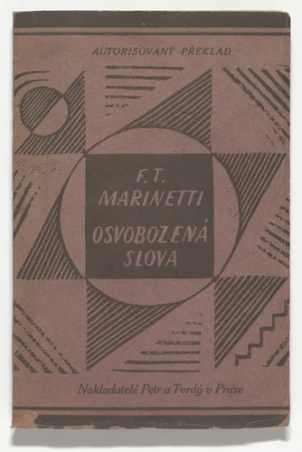 Osvobozená slova by Filippo Tommaso Marinetti, illustrated book, 1922