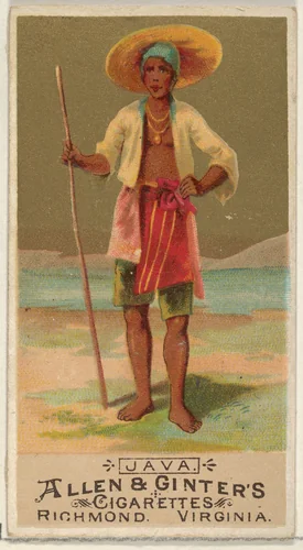 Java, from the Natives in Costume series (N16) for Allen & Ginter Cigarettes Brands by Allen & Ginter, print, 1886