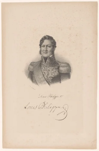 Portret van Lodewijk Filips I van Frankrijk by anonymous, print, 1818-1842