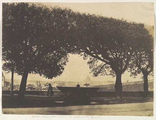 View from the French Academy at the Villa Medici by Giacomo Caneva, photograph, 1847-1857