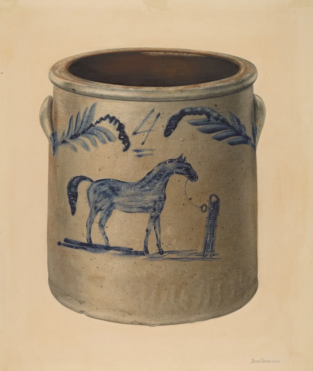 Crock by John Tarantino, index of american design, 1939