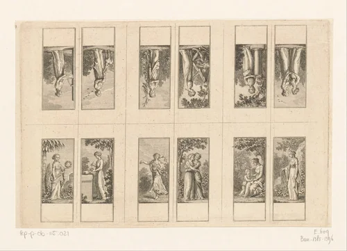 Twaalf personificaties van goede menselijke eigenschappen by Daniel Nikolaus Chodowiecki, print, 1789